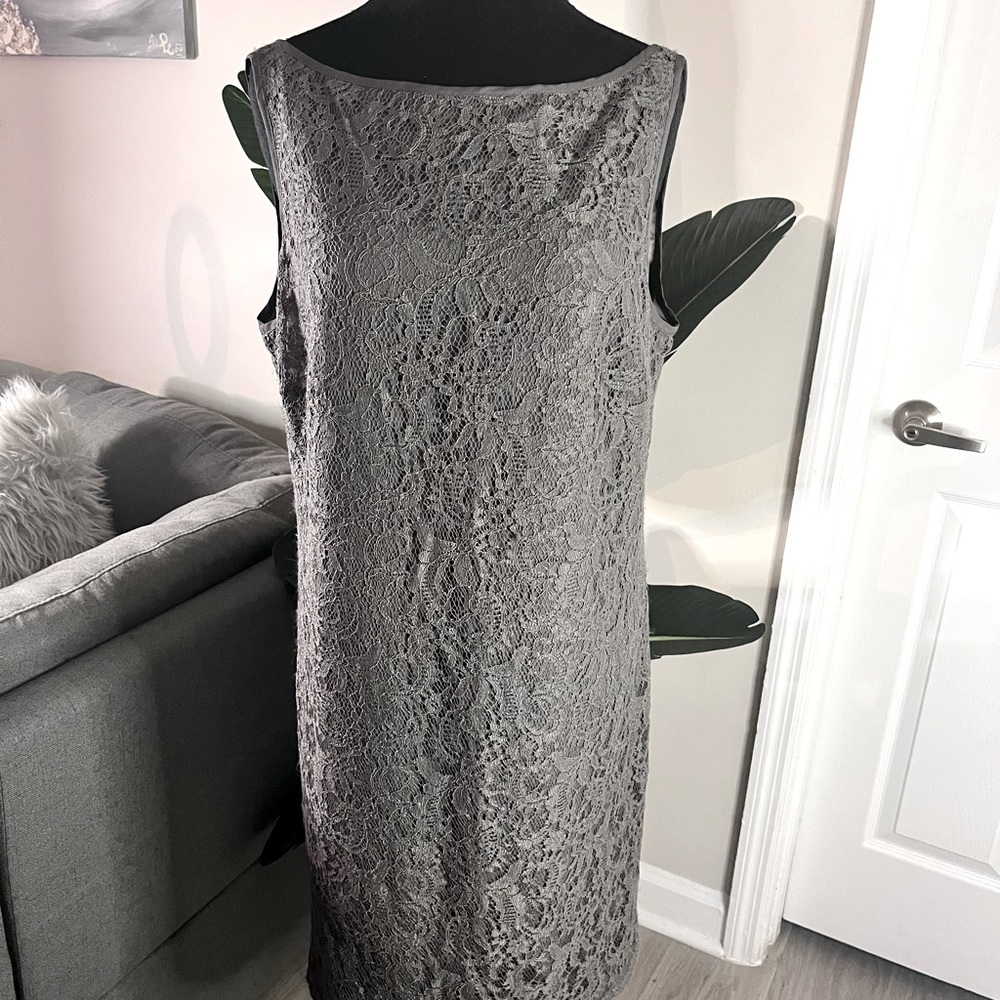 Gray Knee-Length Dress